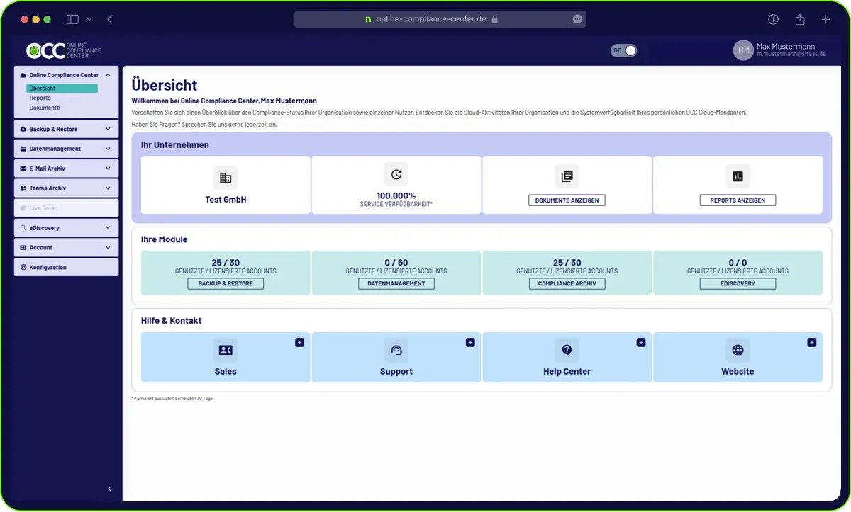 Online Compliance Center by sitaas
